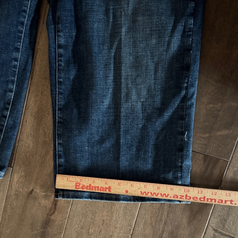 NYDJ Wide Leg Cropped Denim Capris Size 10 NWT - Picture 6 of 9